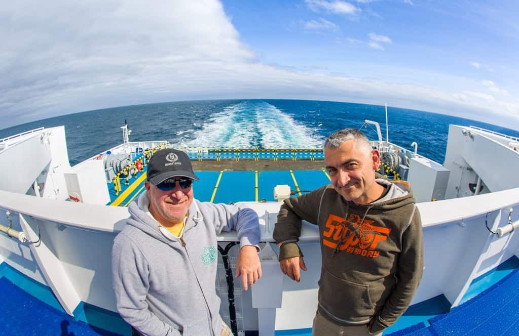Leaving for France on the Ferry